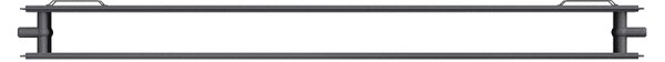 Mexen CHF20 Hygiene Flat deskový radiátor 300 x 400 mm, boční připojení, 227 W, antracit - W420HF-030-040-66