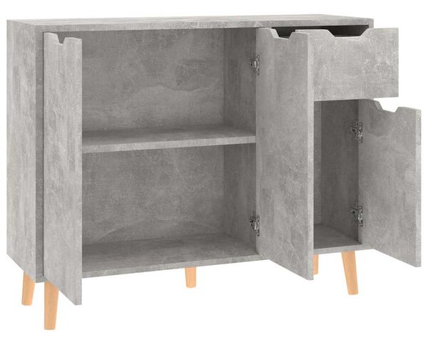 Příborník betonově šedý 90 x 30 x 72 cm kompozitní dřevo 326817