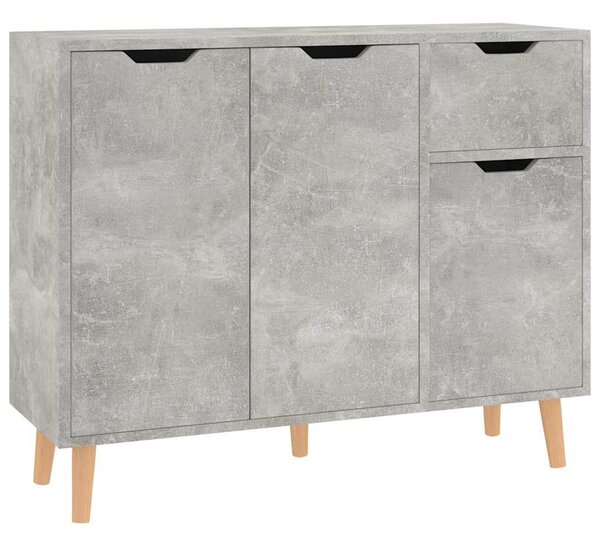 Příborník betonově šedý 90 x 30 x 72 cm kompozitní dřevo 326817
