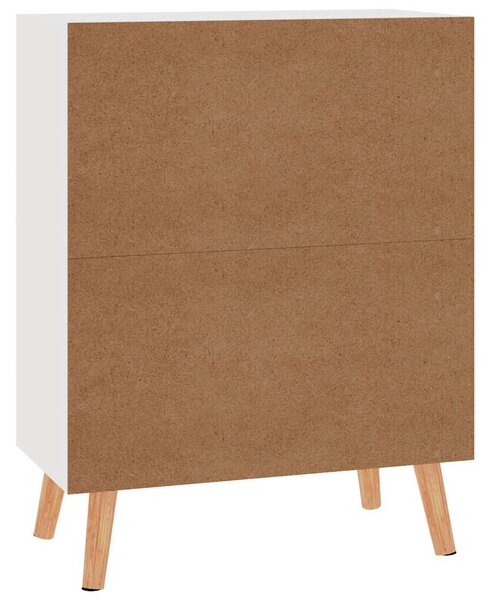 Příborník bílý s vysokým leskem 60x30x72 cm kompozitní dřevo 326828