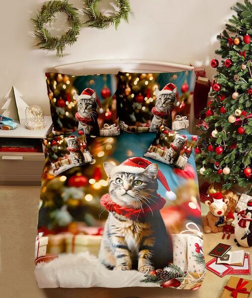 3D Bavlněné povlečení HOLLY PAWS barevné + povlak na polštářek 40x50 cm zdarma Rozměr povlečení: 70 x 90 cm | 140 x 200 cm
