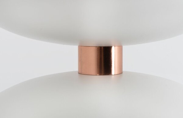 Nordic Design Bílé kovové závěsné světlo Femme L