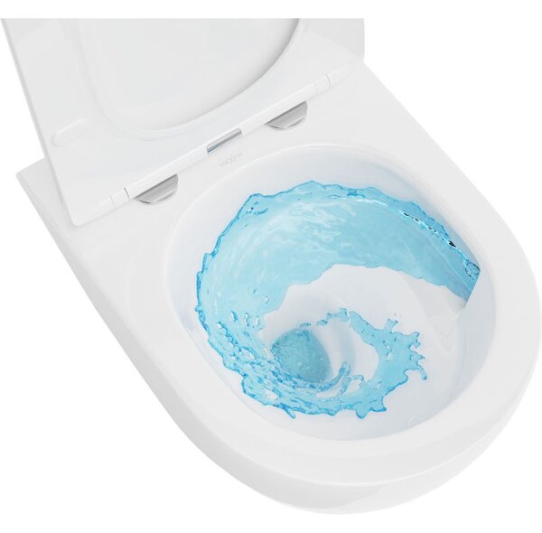 Mexen Lena WC mísa Rimless Tornado s pomalu sklopným slim sedátkem, duroplast, bílý lesk - 30224000T