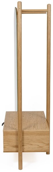 Dubový věšák Woodman Tripod se zrcadlem 180 cm
