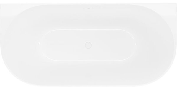 Mexen Oval Slim volně stojící přístěnná vana 170 x 80 cm, bílá, přepad bílý - 52661708000-20