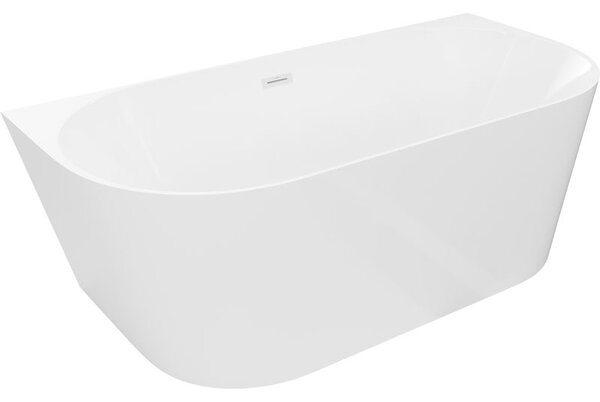 Mexen Oval Slim volně stojící přístěnná vana 170 x 80 cm, bílá, přepad bílý - 52661708000-20