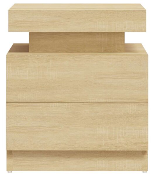 Noční stolek dub sonoma 45 x 35 x 52 cm kompozitní dřevo 326852