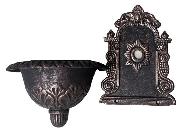 Dekorativní litinové umyvadlo Malé 47,5 cm - měděná patina