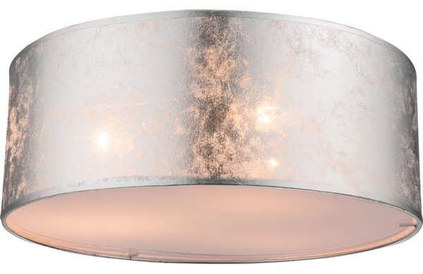 GLOBO Stropní přisazené osvětlení AMY I, 3xE14, 40cm, kulaté, stříbrné 15188D