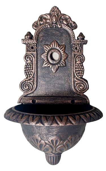 Dekorativní litinové umyvadlo Malé 47,5 cm - měděná patina