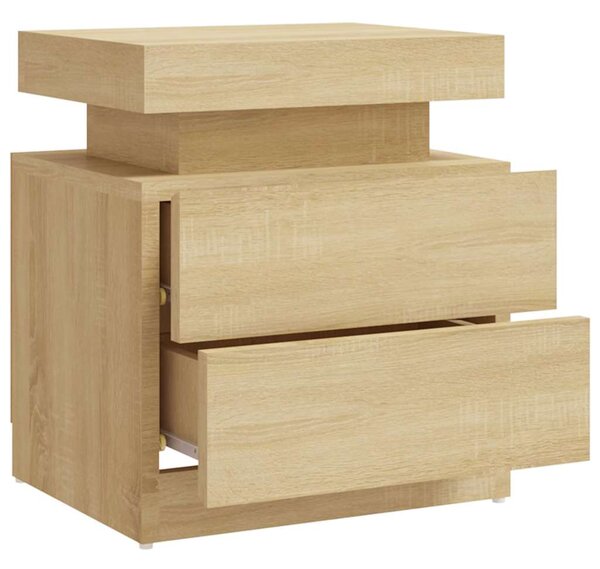 Noční stolek dub sonoma 45 x 35 x 52 cm kompozitní dřevo 326852