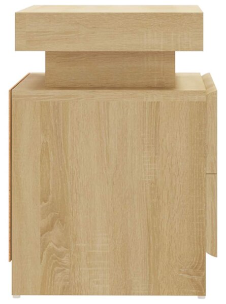 Noční stolek dub sonoma 45 x 35 x 52 cm kompozitní dřevo 326852