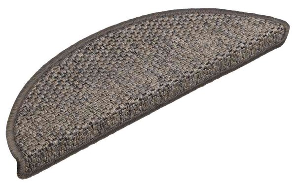 Samolepicí nášlapy na schody sisal 15 ks 56x17x3 cm šedo-béžové 326860