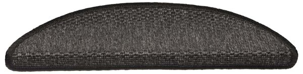 Samolepící nášlapy na schody vzhled sisal 15 ks 56x17x3 cm 326861