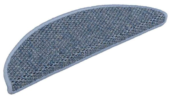 Samolepící nášlapy na schody vzhled sisal 15 ks 56x17x3cm modré 326862