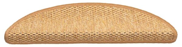 Samolepicí nášlapy na schody vzhled sisal 15 ks 56x17x3cm sisal 326865