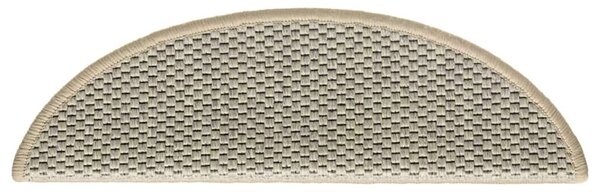 Samolepicí nášlapy na schody sisal 15ks 56x17x3cm světle zelené 326863