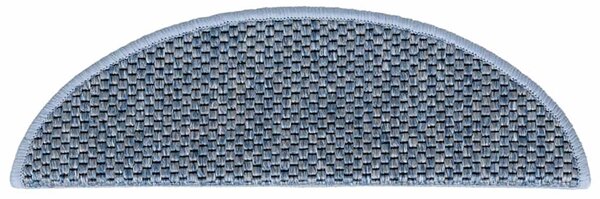 Samolepící nášlapy na schody vzhled sisal 15 ks 56x17x3cm modré 326862
