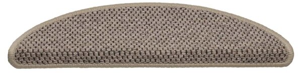 Samolepící nášlapy na schody vzhled sisal 15 ks 56x17x3 cm 326866