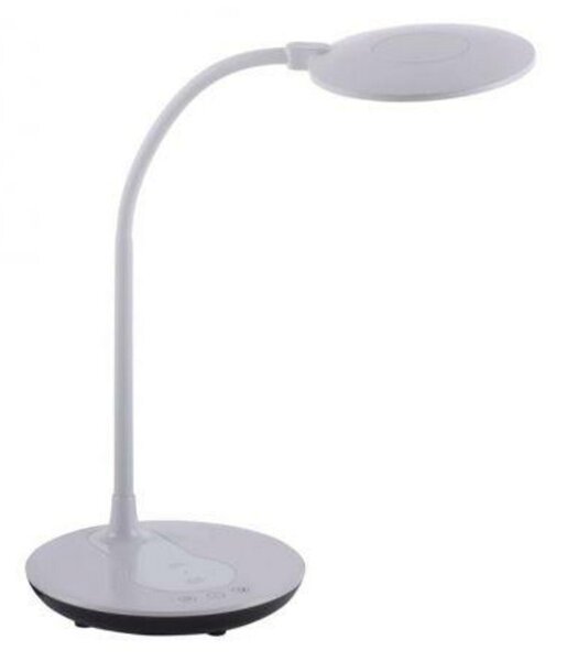LEUCHTEN DIREKT is JUST LIGHT LED stolní lampa, bílé, stmívatelné, CCT, vč. nabíjení mobilu 3000-5500K