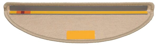 Samolepící nášlapy na schody vzhled sisal 15 ks 56x17x3 cm 326866