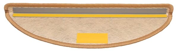 Samolepicí nášlapy na schody vzhled sisal 15 ks 56x17x3cm sisal 326865