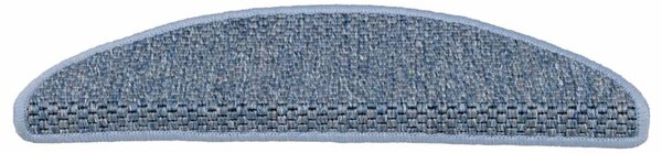 Samolepící nášlapy na schody vzhled sisal 15 ks 56x17x3cm modré 326862