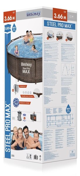 Bestway Steel Pro Max Rattan 3,66 x 1 m 56709