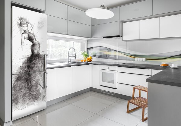 Nálepka fototapeta lednička Ilustrace moda FridgeStick-70x190-f-67874578