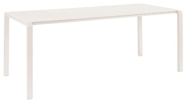 Bílý kovový zahradní jídelní stůl ZUIVER VONDEL 214 x 97 cm