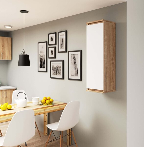 Ak furniture Závěsná skříňka Star 30 cm sonoma/bílá