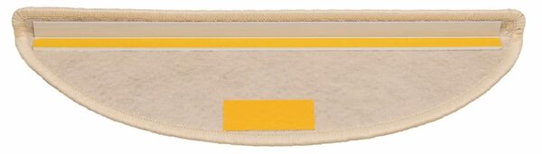 Samolepicí nášlapy na schody sisal 15 ks 56 x 17 x 3 cm berber 326869