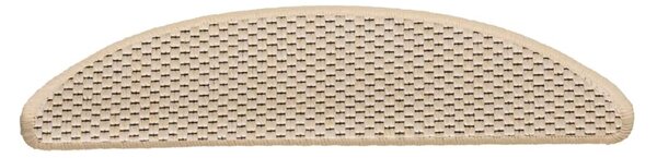 Samolepicí nášlapy na schody sisal 15 ks 56 x 17 x 3 cm berber 326869