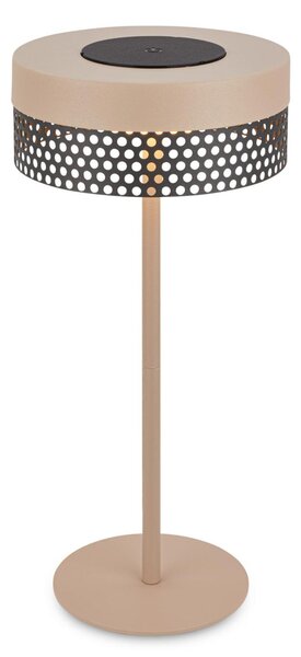 BRILONER Booha stolní lampa - 2,5W, 300lm, bezdrátová, IP44, LED, stmívatelná, teplá bílá, béžová/antracit 7576011