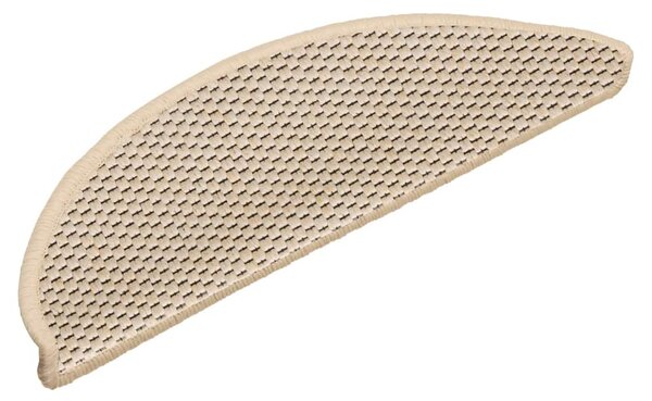 Samolepicí nášlapy na schody sisal 15 ks 56 x 17 x 3 cm berber 326869