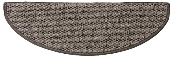 Samolepicí nášlapy na schody sisal 15 ks 65x21x4 cm šedo-béžové 326872