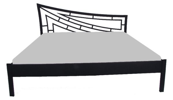 Česká Kovová postel SHAPE Barevne provedení: černá, Rozměr: 140 x 200 cm