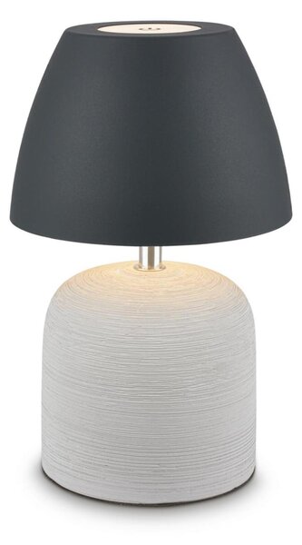 BRILONER Cera stolní lampa - 2,5W, 200lm, bezdrátová, IP44, LED, stmívatelná, teplá bílá, šedá/antracit 7593015