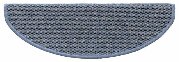 Samolepící nášlapy na schody vzhled sisal 15 ks 65x21x4cm modré 326874