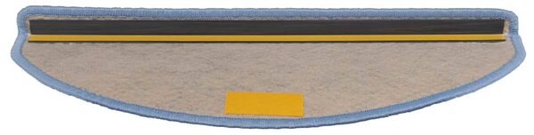 Samolepící nášlapy na schody vzhled sisal 15 ks 65x21x4cm modré 326874
