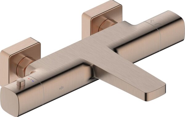 KFA Armatura 5754-010-34 - Termostatická vanová baterie MALAGA rose gold
