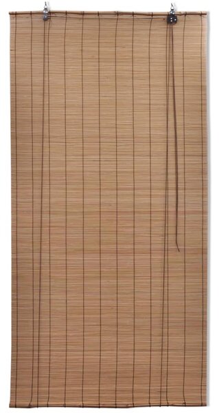 Hnědá bambusová roleta 120 x 220 cm