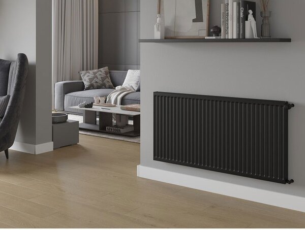 Mexen C11 deskový radiátor 300 x 600 mm, boční připojení, 293 W, černý - W411-030-060-70