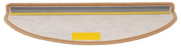 Samolepicí nášlapy na schody vzhled sisal 15 ks 65x21x4cm sisal 326877