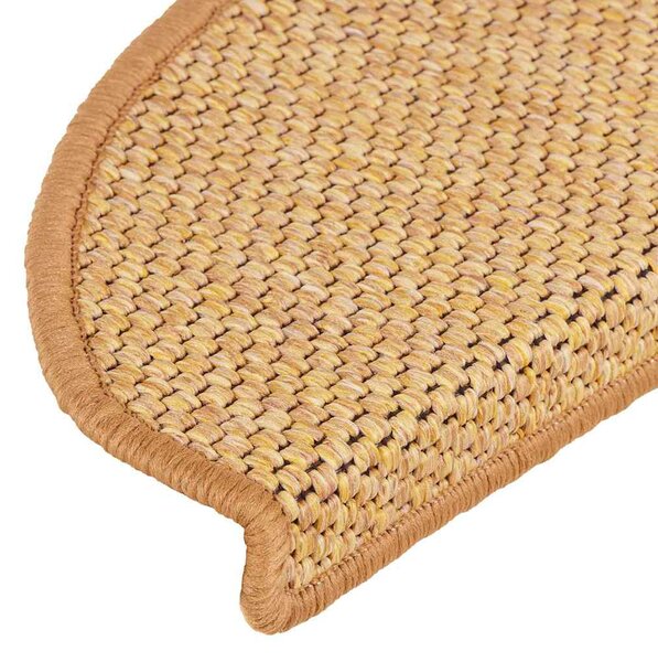 Samolepicí nášlapy na schody vzhled sisal 15 ks 65x21x4cm sisal 326877