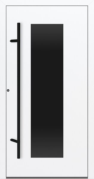 Hliníkové vchodové dveře FM Turen Premium P90 M28 BLACKLINE bílá RAL9016