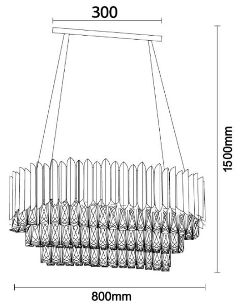 Brilagi - Lustr na lanku CARLOS 10xE14/40W/230V