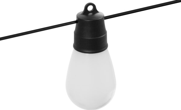 LED RGBIC Solární řetěz 30xLED/1,3W/3,7V 2200 mAh 14,37 m IP65 černá + DO