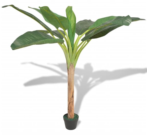 Umělá rostlina banánovník s květináčem 150 cm zelený