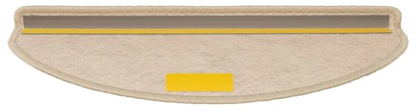 Samolepící nášlapy na schody vzhled sisal 15 ks 65x21x4 cm 326879